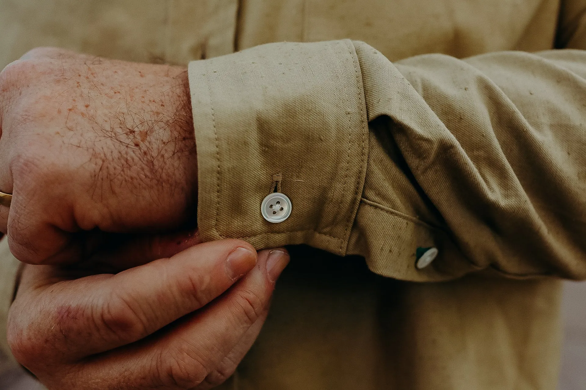 ANM Church Shirt- Slub Tan