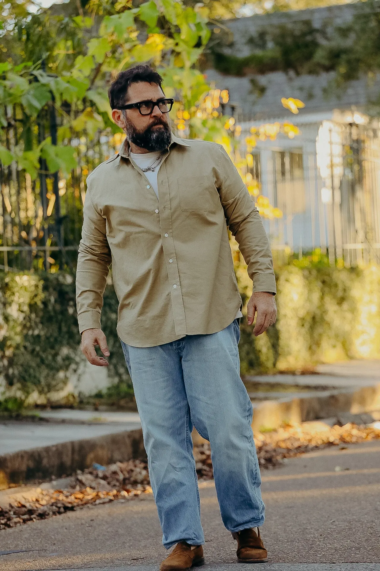 ANM Church Shirt- Slub Tan