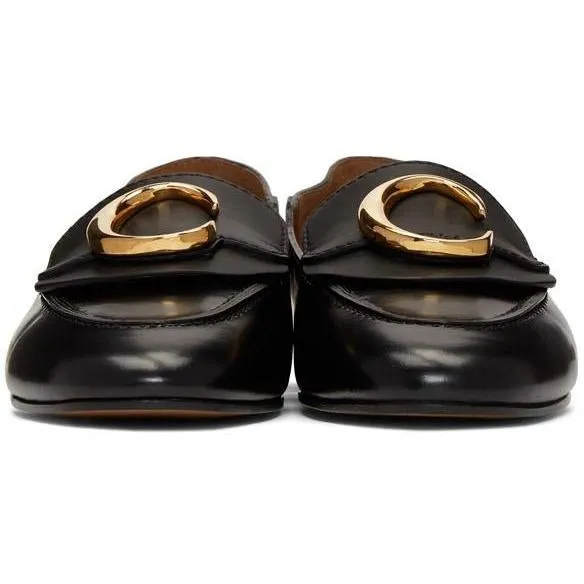 ChloÃ© Black Shiny Loafers