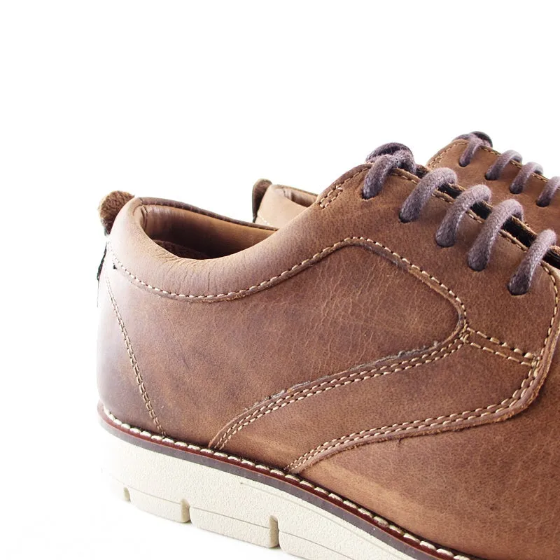 Dockers Nathan Dress/Casual Oxford Leather Shoe (Dark Brown)