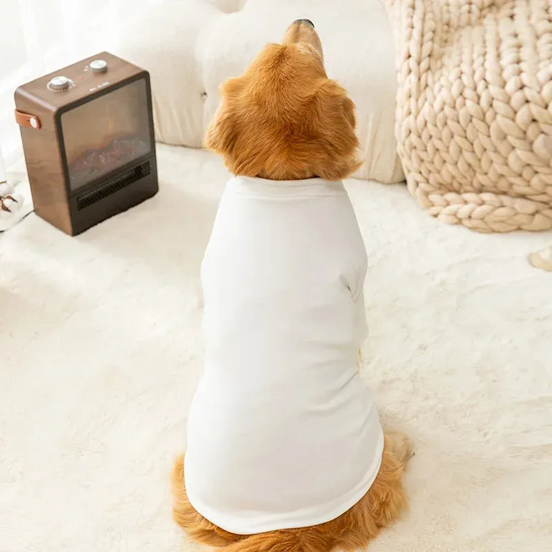 Dog Clothes - Simple German Velvet Bottoming Shirt - Keep Your Large Dog, Golden Retriever, Husky Warm in Autumn and Winter - Ideal Pet Clothing for Comfort and Warmth