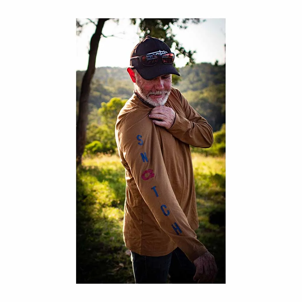 Long Sleeve Crew Dark Sand