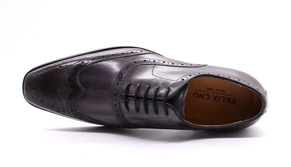 Men's Genuine Leather Brogue Business Oxford Shoes