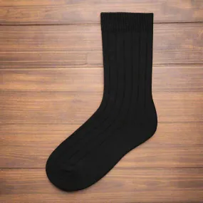 Mens/Teens Black Dress Socks (1008)