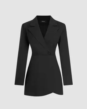 NYE Blazer Mini Dress in Black